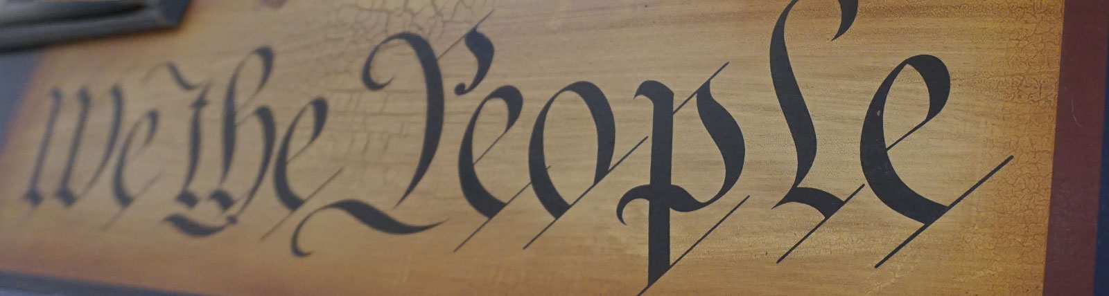 We the people sign